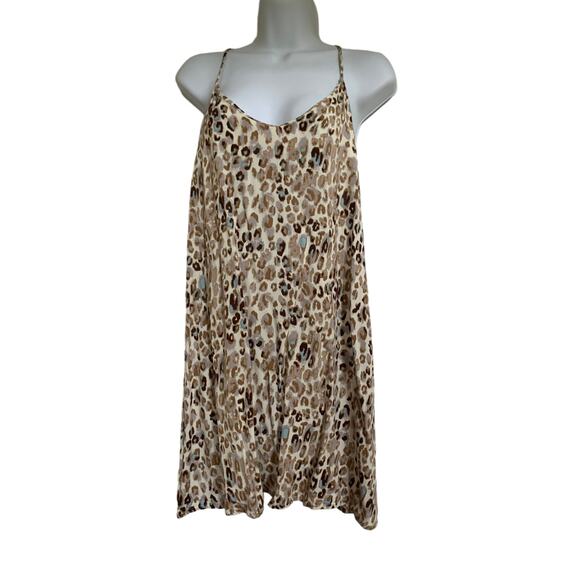 Her Entire Name Says Grace Leopard Print Sundress Mini Size Women's Medium - Picture 1 of 5